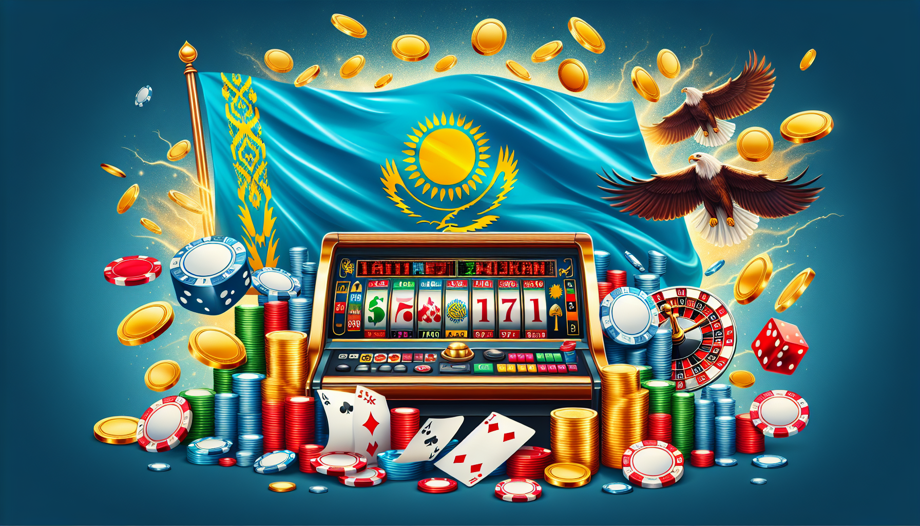 Логотип онлайн казино 1win на синем фоне
